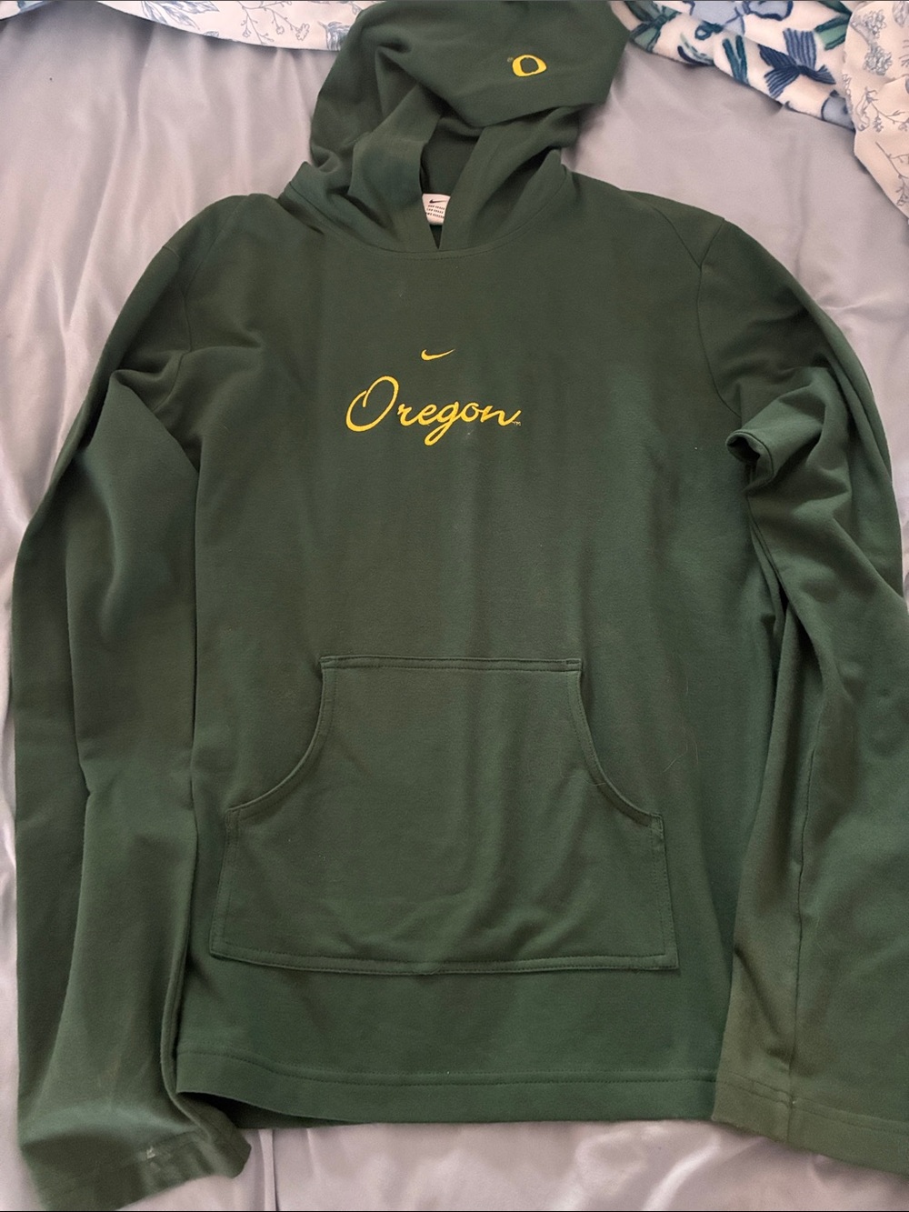 Nike Green Oregon Script Zip-Up Hoodie
